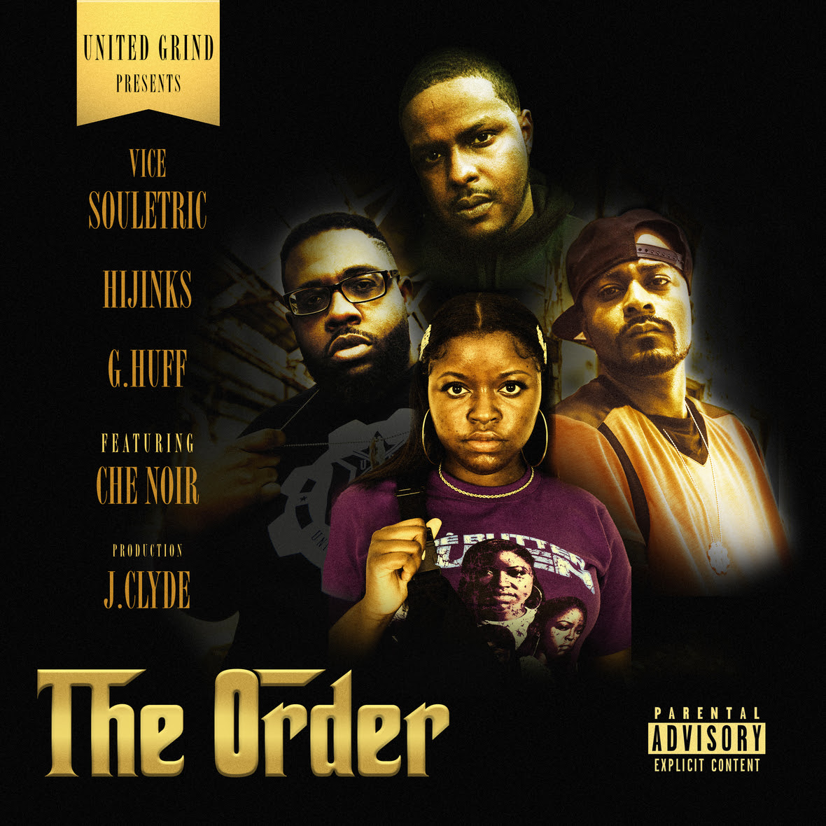 United Grind – “The Order” (Vice Souletric, HiJinks, G.Huff feat. Che Noir)  [Prod. J.Clyde] | Video @unitedgrind @vice_souletric @MosHiJinks @GHuff330  @che_noir – 1stDayFresh.com
